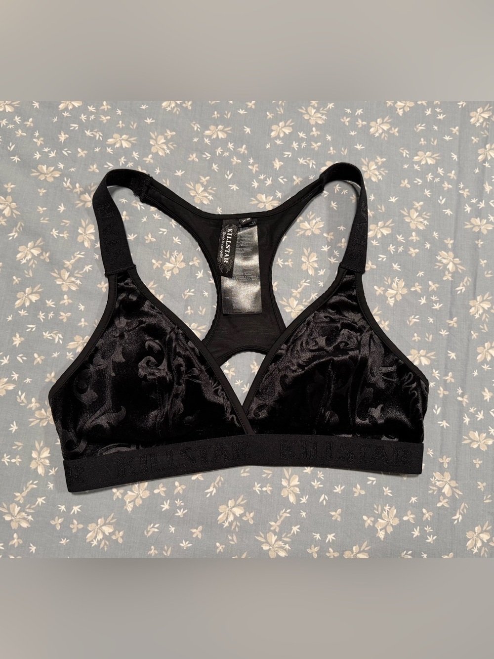 NWOT KILLSTAR Black Velvet Bralette